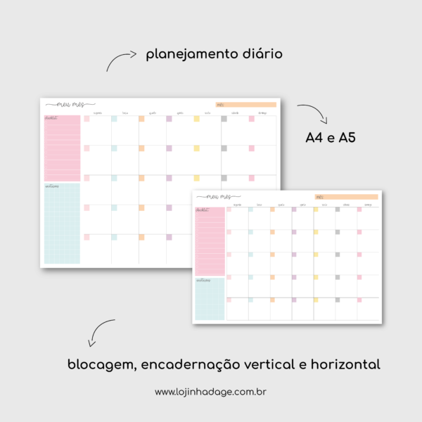 Blocos de Planejamento e Anotações - Coleção Clean - Image 3