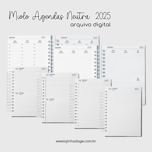 Miolo Agendas Neutra 2025