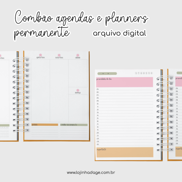 Combão Agendas e Planners Permanente